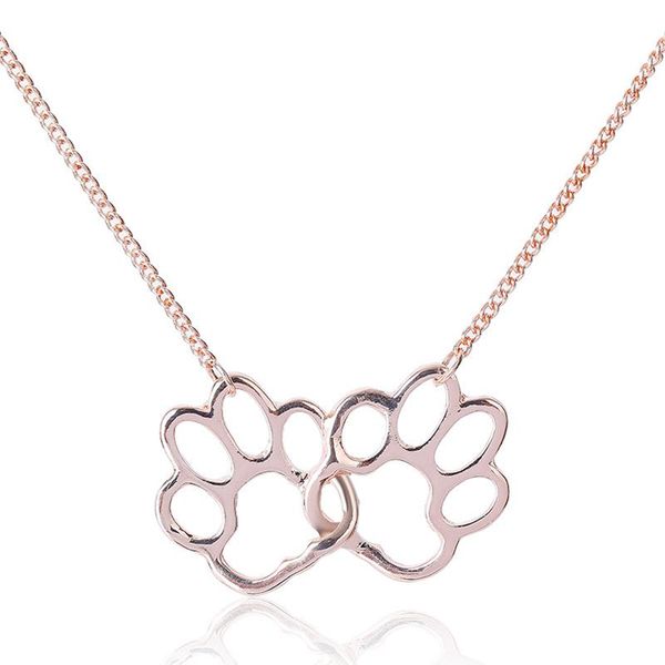 creative animal footprints dog pendant necklace cute girl party rose gold chain accessories fashion women's jewelry gift, Silver
creative animal footprints dog pendant necklace cute girl party rose gold chain accessories fashion women's jewelry gift, Silver