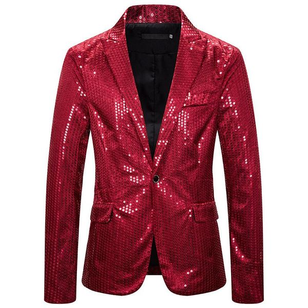 men's suits & blazers glitter sequin for men stage performance red shiny singer one piece suit jacket 2021 man fashion clothes s-2xl, White;black
men's suits & blazers glitter sequin for men stage performance red shiny singer one piece suit jacket 2021 man fashion clothes s-2xl, White;black
