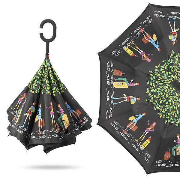 umbrellas folding reverse umbrella double inverted weatherproof small fresh for car men women
umbrellas folding reverse umbrella double inverted weatherproof small fresh for car men women