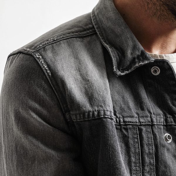 2021 new denim jacket men fashion slim fit casual jeans coats dark wash 100% cotton vintage jackets nk017003 r0ie, Black;brown
2021 new denim jacket men fashion slim fit casual jeans coats dark wash 100% cotton vintage jackets nk017003 r0ie, Black;brown