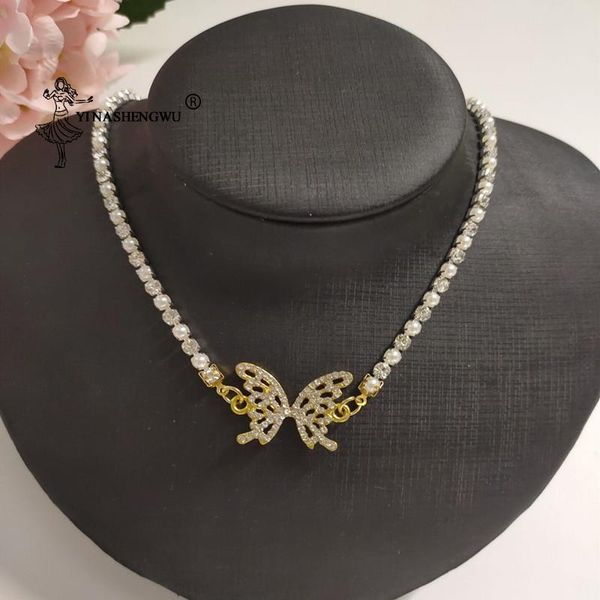 pendant necklaces butterfly necklace crystal clavicle chain jewelry hip-hop hollow pearl women's inlaid fashion party gift, Silver
pendant necklaces butterfly necklace crystal clavicle chain jewelry hip-hop hollow pearl women's inlaid fashion party gift, Silver