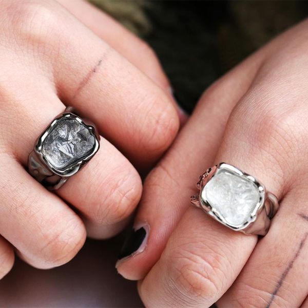 wedding rings luxury male white crystal geometric ring dainty stainless steel zirconia big punk hip hop party for men, Slivery;golden
wedding rings luxury male white crystal geometric ring dainty stainless steel zirconia big punk hip hop party for men, Slivery;golden
