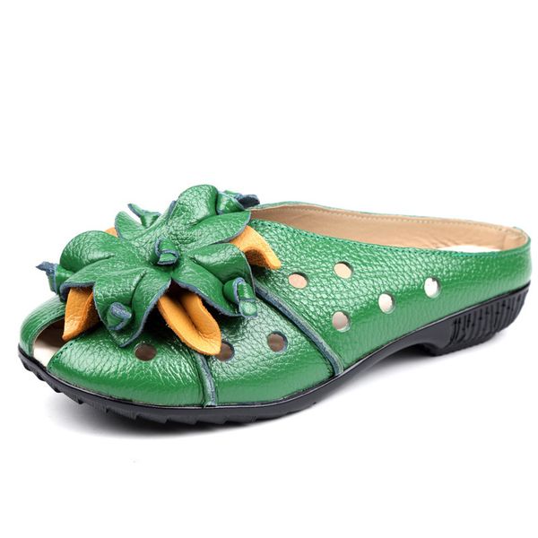 genuine shoes women flower half slippers hallow lady fashion slides m4bs, Black
genuine shoes women flower half slippers hallow lady fashion slides m4bs, Black