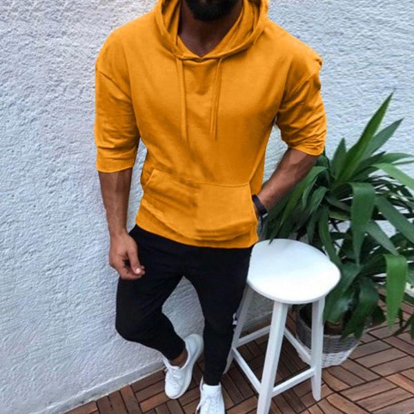 men's hoodies & sweatshirts winter autumn hooded sweatshirt sportswear casual hoody tracksuit 3/4 sleeve solid men clothes moletom, Black
men's hoodies & sweatshirts winter autumn hooded sweatshirt sportswear casual hoody tracksuit 3/4 sleeve solid men clothes moletom, Black