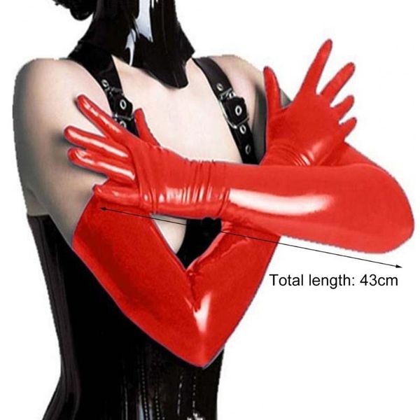five fingers gloves 1pair full finger plastic women cosplay long for party, Blue;gray
five fingers gloves 1pair full finger plastic women cosplay long for party, Blue;gray