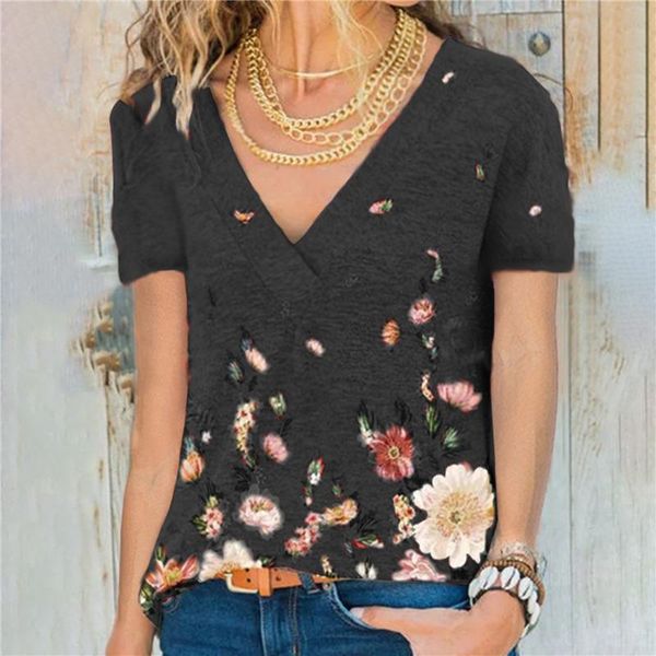 women's t-shirt 2xl large size women t shirt 2021 summer short sleeve v-neck floral print tee shirts streetwear fashion loose casual, White
women's t-shirt 2xl large size women t shirt 2021 summer short sleeve v-neck floral print tee shirts streetwear fashion loose casual, White