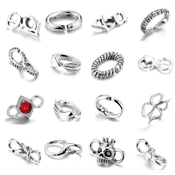 37 style 925 sterling silver beads charms fit hard rubber x handmade bracelet women accessories man bracelets q0531, Black
37 style 925 sterling silver beads charms fit hard rubber x handmade bracelet women accessories man bracelets q0531, Black