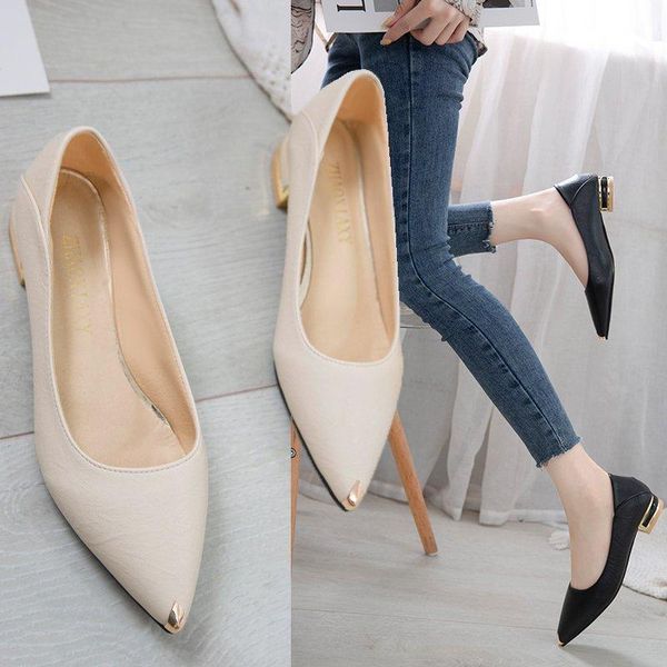 dress shoes women's high heels korean style fashion pointed toe solid color thick, Black
dress shoes women's high heels korean style fashion pointed toe solid color thick, Black