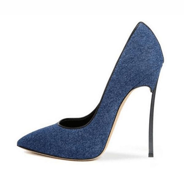dress shoes women metallic high heels cowboy classic design pointed toe blue denim blade heel pumps party boutique, Black
dress shoes women metallic high heels cowboy classic design pointed toe blue denim blade heel pumps party boutique, Black