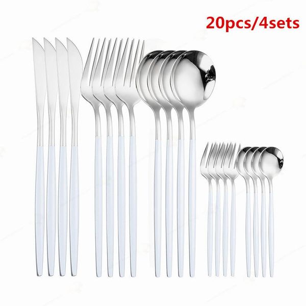stainless steel white silver cutlery set dinnerware set silverware tableware fork knife spoon christmas gift dropshipping
stainless steel white silver cutlery set dinnerware set silverware tableware fork knife spoon christmas gift dropshipping