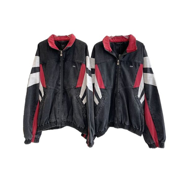 luxury designers men's women's jacket classic colorblock washed denim jacket fashion oversize coat 1:1 size 0 1 2, Black;brown
luxury designers men's women's jacket classic colorblock washed denim jacket fashion oversize coat 1:1 size 0 1 2, Black;brown
