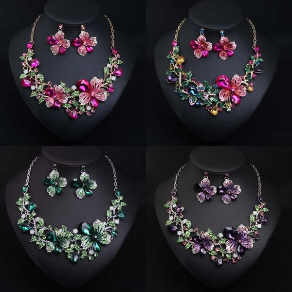 earrings & necklace elegant multicolor rhinestone crystal earring bridal wedding jewelry sets female valentines day gifts women accessorie, Silver
earrings & necklace elegant multicolor rhinestone crystal earring bridal wedding jewelry sets female valentines day gifts women accessorie, Silver