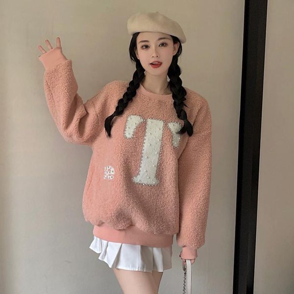 women's hoodies & sweatshirts make winter large size ladies' fat mm lamb flocking embroidery and show thin fleece minus age women, Black
women's hoodies & sweatshirts make winter large size ladies' fat mm lamb flocking embroidery and show thin fleece minus age women, Black
