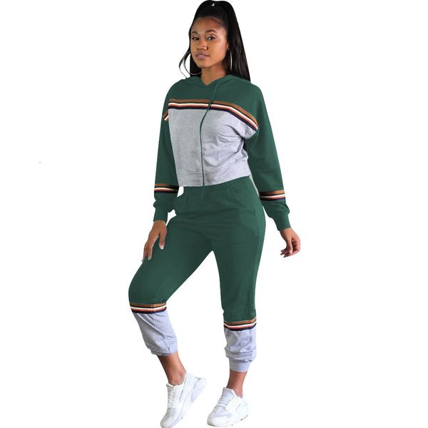 training put together two female autumn pieces hoodies and pants matching casual ensemble sport clothes 2-piece sets 1pvl, Gray
training put together two female autumn pieces hoodies and pants matching casual ensemble sport clothes 2-piece sets 1pvl, Gray