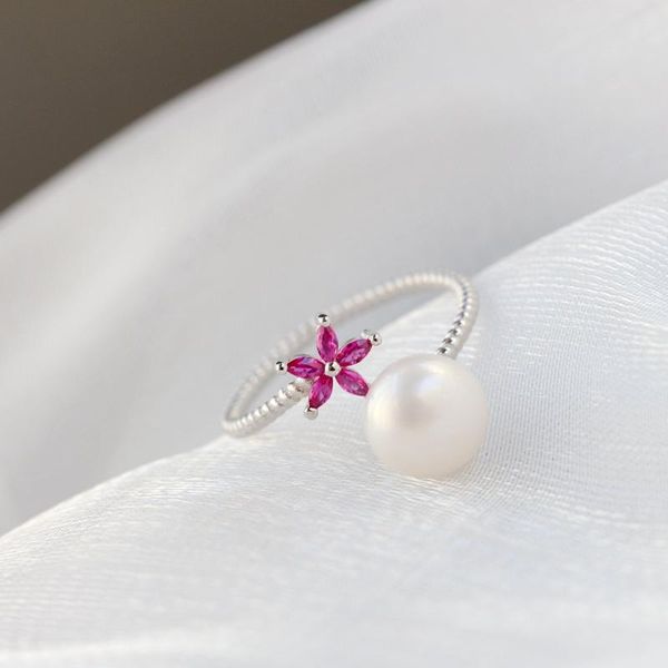 cluster rings authentic 925 sterling silver ring fashion 9mm natural pearl opening adjustable for women wedding party fine jewelry gift, Golden;silver
cluster rings authentic 925 sterling silver ring fashion 9mm natural pearl opening adjustable for women wedding party fine jewelry gift, Golden;silver