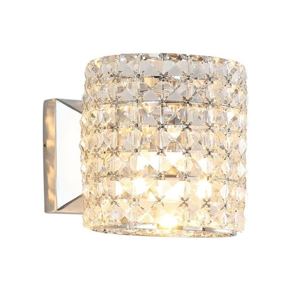 feimefeiyou lighting crystal wall lights modern k9 crystal mirror stainless steel wall lights lamps sconce night light