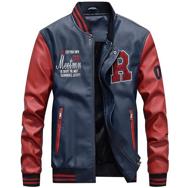 men's jackets autumn winter velvet thick pu leather jacket men warm casual o-neck loose fleece wool liner long sleeve outerwear zipper, Black;brown
men's jackets autumn winter velvet thick pu leather jacket men warm casual o-neck loose fleece wool liner long sleeve outerwear zipper, Black;brown