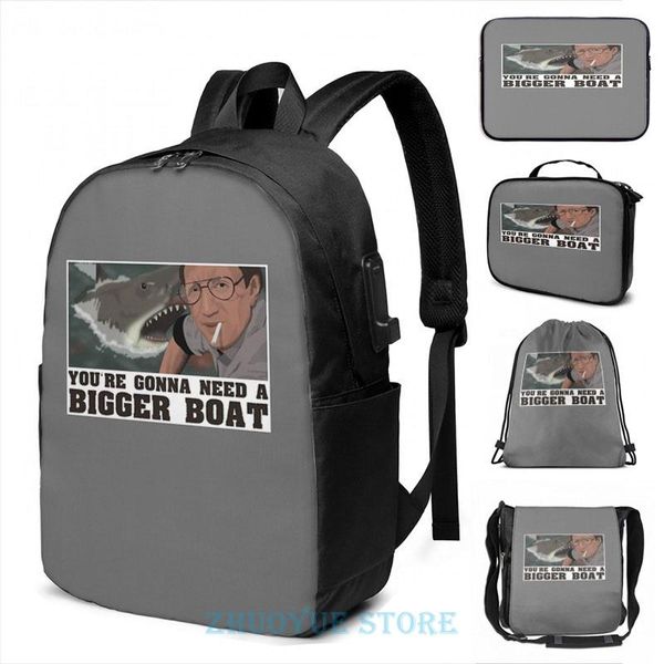 backpack graphic print you're gonna need a bigger boat - jaws usb charge men school bags women cosmetic bag travel laptop
backpack graphic print you're gonna need a bigger boat - jaws usb charge men school bags women cosmetic bag travel laptop