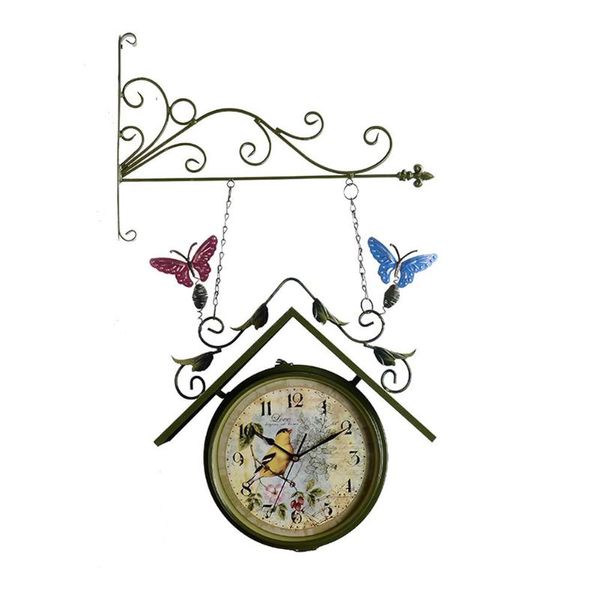 wall clocks double-sided hanging clock station garden vintage retro bracket mounted outdoor indoor for home
wall clocks double-sided hanging clock station garden vintage retro bracket mounted outdoor indoor for home
