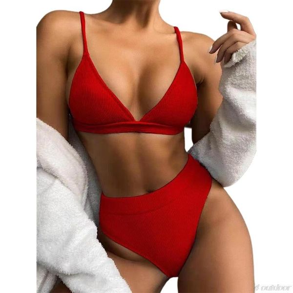 one-piece suits womens 2pcs high waist bikini set ribbed knit solid color triangle swimsuit l69f
one-piece suits womens 2pcs high waist bikini set ribbed knit solid color triangle swimsuit l69f