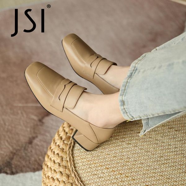 dress shoes jsi concise style leather pumps for women medium strange heels basic shallow soft spring autumn square toe jo929, Black
dress shoes jsi concise style leather pumps for women medium strange heels basic shallow soft spring autumn square toe jo929, Black