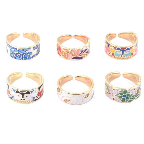 cluster rings lovely cat enamel dripping oil zircon ring for women, adjustable copper gold plated finger floral party jewelry gift, Golden;silver
cluster rings lovely cat enamel dripping oil zircon ring for women, adjustable copper gold plated finger floral party jewelry gift, Golden;silver