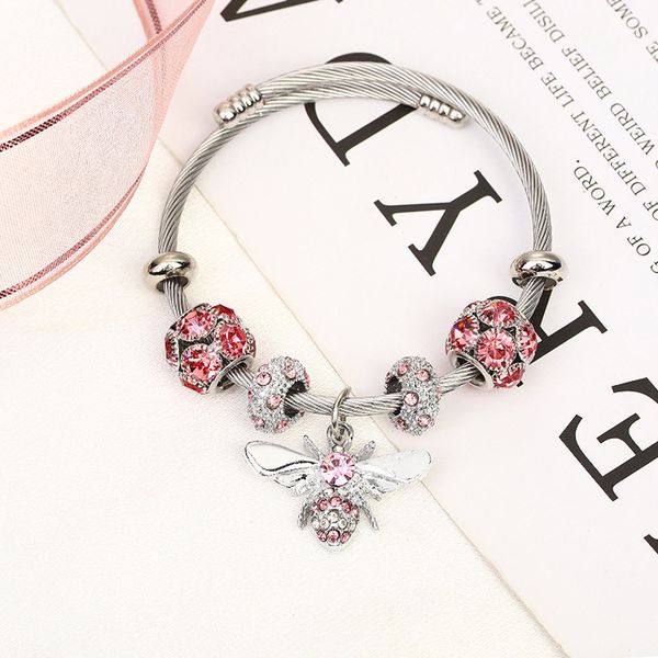 cross-border explosive jewelry titanium steel bracelets gold silver adjustable bee shiny diamond ball stall bangles, Golden;silver
cross-border explosive jewelry titanium steel bracelets gold silver adjustable bee shiny diamond ball stall bangles, Golden;silver