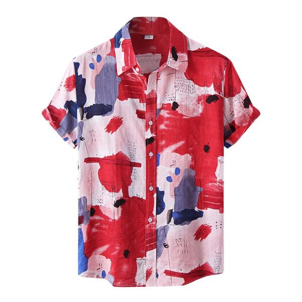 men's casual shirts kancoold men 2021 summer fashion watercolors print short sleeve button turn-down collar vacation hawaiian shirt, White;black
men's casual shirts kancoold men 2021 summer fashion watercolors print short sleeve button turn-down collar vacation hawaiian shirt, White;black