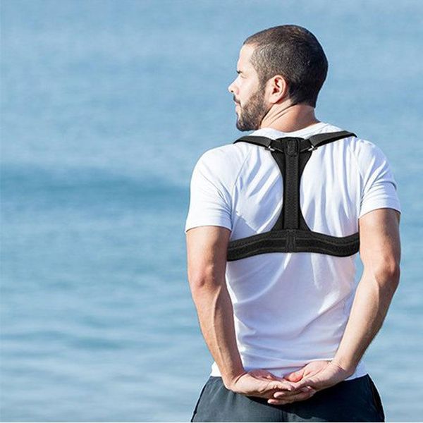 back support posture corrector collarbone fixing band men women clavicle spine shoulder lumbar de postura, Black;blue
back support posture corrector collarbone fixing band men women clavicle spine shoulder lumbar de postura, Black;blue