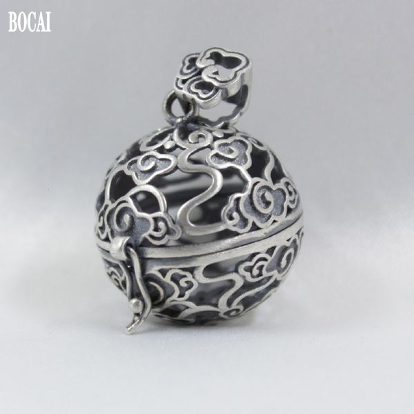 2021 new pure s925 sier woman engraved auspicious clouds vintage gawu box openable sachet pendant s0dh, Silver
2021 new pure s925 sier woman engraved auspicious clouds vintage gawu box openable sachet pendant s0dh, Silver