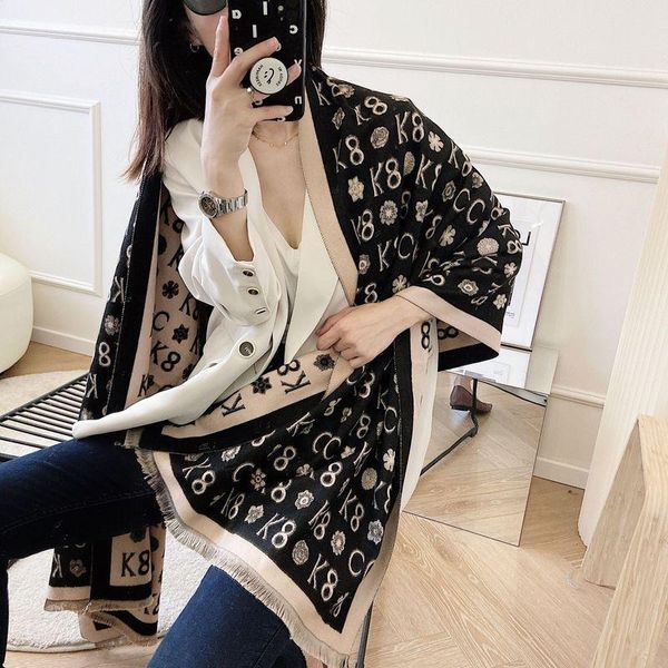 fashion long tassel imitation cashmere scarf female autumn and winter double-sided jacquard warm shawl student bib, Blue;gray
fashion long tassel imitation cashmere scarf female autumn and winter double-sided jacquard warm shawl student bib, Blue;gray