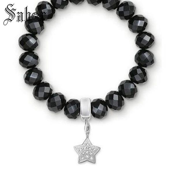 charm bracelets design trendy star charms & bangles for women 10mm black crystal beads elastic bracelet 925 sterling silver, Golden;silver
charm bracelets design trendy star charms & bangles for women 10mm black crystal beads elastic bracelet 925 sterling silver, Golden;silver