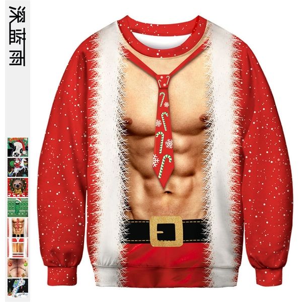 3d abdominal digital printing men's sweater casual loose pullover and wo bottom shirt, Black
3d abdominal digital printing men's sweater casual loose pullover and wo bottom shirt, Black