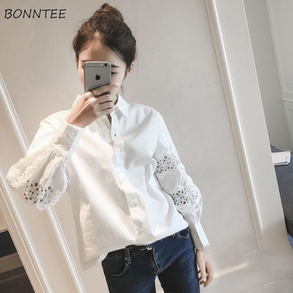 shirts women fashion korean solid color long hollow out puff sleeve womens elegant trendy ladies single breasted simple clothing, White
shirts women fashion korean solid color long hollow out puff sleeve womens elegant trendy ladies single breasted simple clothing, White