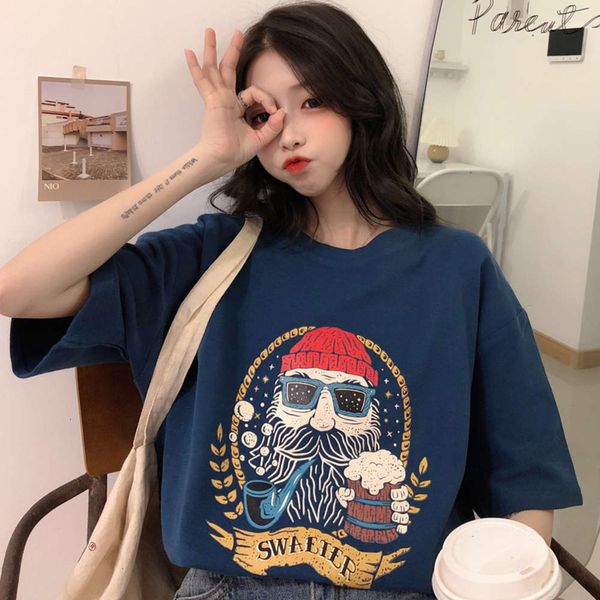 2020 short sleeve t-shirt women's loose korean insbf yuan sufeng mschf online red cloth, White 
2020 short sleeve t-shirt women's loose korean insbf yuan sufeng mschf online red cloth, White