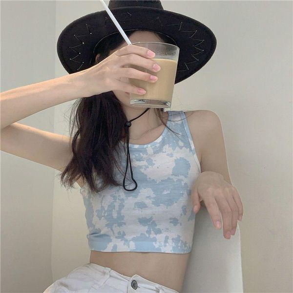 women's tanks & camis tube tie-dye hit color sky blue small vest female 2021 summer slim women oversized sling fashion tank, White
women's tanks & camis tube tie-dye hit color sky blue small vest female 2021 summer slim women oversized sling fashion tank, White