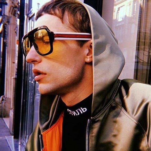 sunglasses oversized square frame yellow lens men stempunk trend glasses women plastic eyewear one piece shades, White;black
sunglasses oversized square frame yellow lens men stempunk trend glasses women plastic eyewear one piece shades, White;black