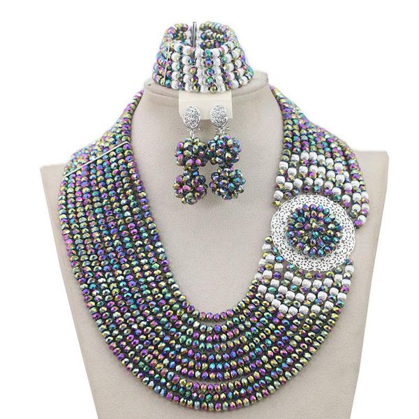 earrings & necklace fashion african crystal beads wedding jewelry sets nigerian women set wholesale hxo1802, Silver
earrings & necklace fashion african crystal beads wedding jewelry sets nigerian women set wholesale hxo1802, Silver