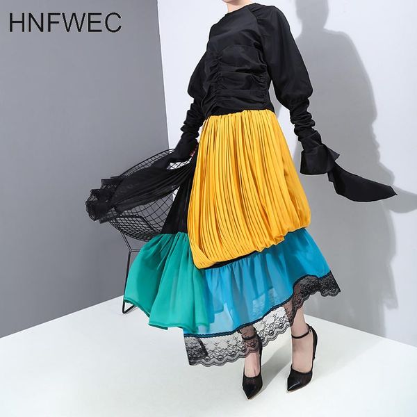 skirts 2021 women high waist colorful patchwork chiffon skort a-line length ladies stylish casual long skirt femme v340, Black
skirts 2021 women high waist colorful patchwork chiffon skort a-line length ladies stylish casual long skirt femme v340, Black