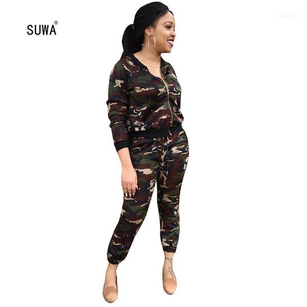 two piece dress safari style camouflage print casual 2 set women o neck zip up long sleeve jacket and pocket trousers femme tracksuit1, White
two piece dress safari style camouflage print casual 2 set women o neck zip up long sleeve jacket and pocket trousers femme tracksuit1, White