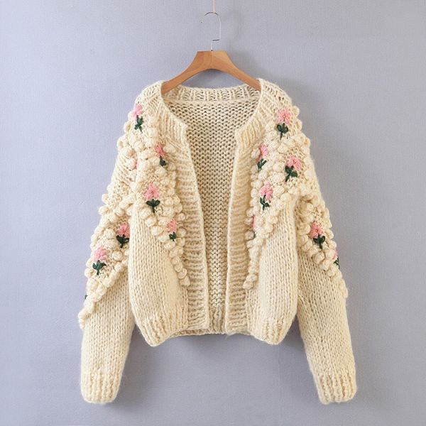 retro 3d flower hand crochet ball cardigan vintage woman o neck long sleeve purple knitting sweater knitwear jumper, White;black
retro 3d flower hand crochet ball cardigan vintage woman o neck long sleeve purple knitting sweater knitwear jumper, White;black