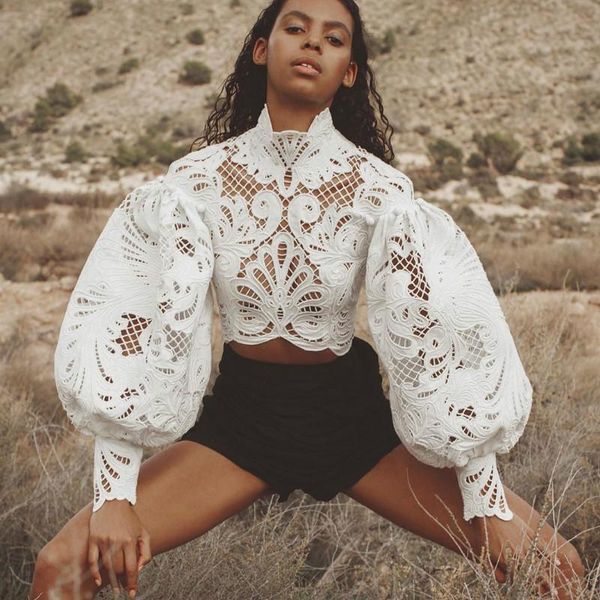 vintage lace crop women hollow out lace blouses lantern sleeve long sleeve crop women, White
vintage lace crop women hollow out lace blouses lantern sleeve long sleeve crop women, White
