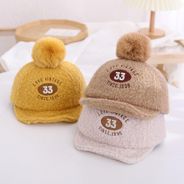 caps & hats baby fur ball for fall/winter lamb cashmere fashion letters korean children's1, Yellow
caps & hats baby fur ball for fall/winter lamb cashmere fashion letters korean children's1, Yellow