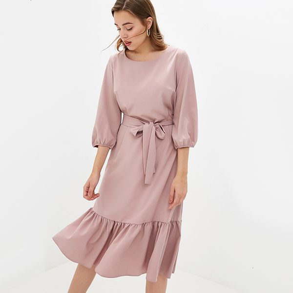 2021 women vintage ruffled sashes a-line party three quarter sleeve o neck solid elegant autumn new fashion cqbo, Black;gray
2021 women vintage ruffled sashes a-line party three quarter sleeve o neck solid elegant autumn new fashion cqbo, Black;gray