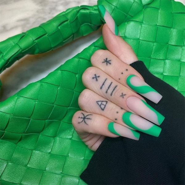 false nails green swirl designs press on ballerina xl length long square fake nail tips 24pcs/box jp1152, Red;gold
false nails green swirl designs press on ballerina xl length long square fake nail tips 24pcs/box jp1152, Red;gold