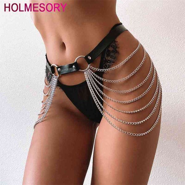 gothic belly s black leather belt goth chain skirt punk style strap waist body harness raver dance jewelry, Silver
gothic belly s black leather belt goth chain skirt punk style strap waist body harness raver dance jewelry, Silver