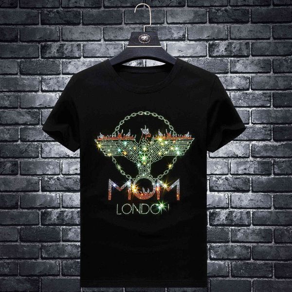 summer 2021 fashion brand men's diamond sequin short sleeve youth social guy slim t-shirt, White;black
summer 2021 fashion brand men's diamond sequin short sleeve youth social guy slim t-shirt, White;black
