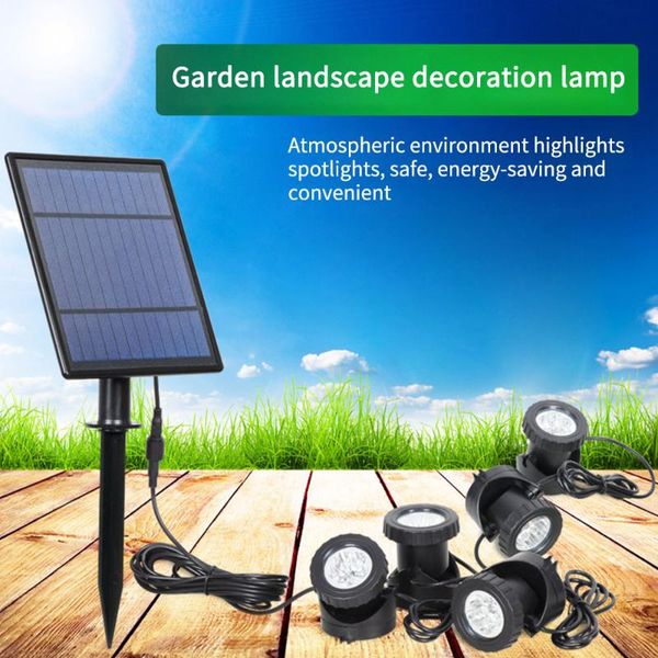 5 lights rgb changable solar lights ip65 waterproof solar motion sensor spot led exterieur solaire luz rgb led