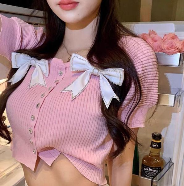 women's knits & tees 2021ss summer women white bow knitted short sleeve sweater for female ddxgz2 6.25
women's knits & tees 2021ss summer women white bow knitted short sleeve sweater for female ddxgz2 6.25