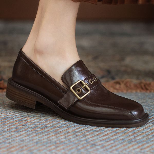 womens genuine leather metal buckle slip-on flats loafers leisure soft comfortable moccasins british style casual daily shoesdress shoes, Black
womens genuine leather metal buckle slip-on flats loafers leisure soft comfortable moccasins british style casual daily shoesdress shoes, Black